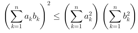 Cauchy Schwarz